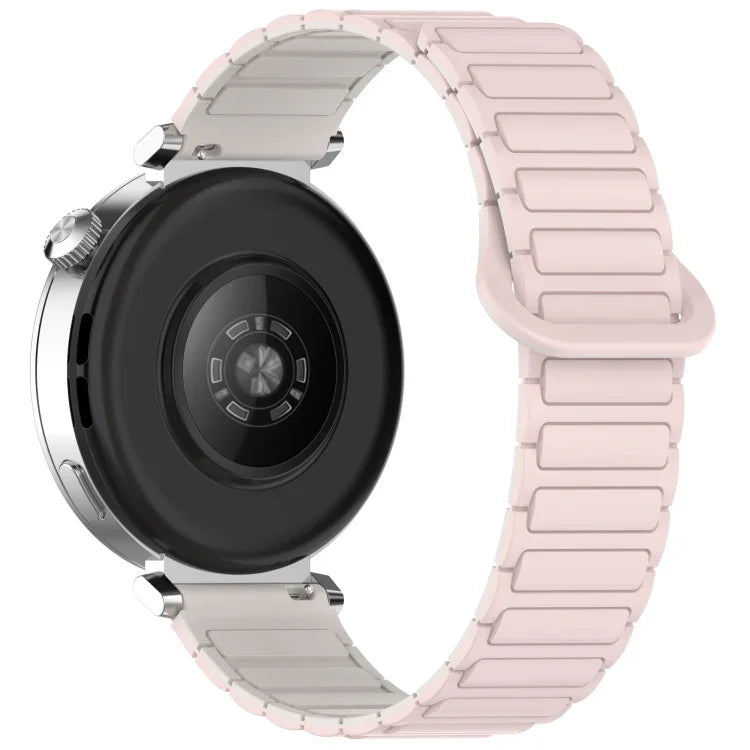 Dual Color Magnetic Buckle Silicone Watch Band, For Samsung Galaxy Watch 7 40 / 44mm