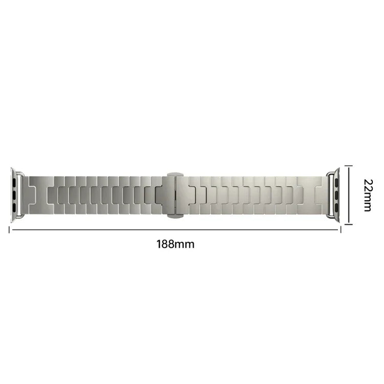 Titanium Alloy Metal Watch Band, For Apple Watch 46mm / 49mm / 45mm / 44mm, For Apple Watch 42mm / 41mm / 40mm / 38mm