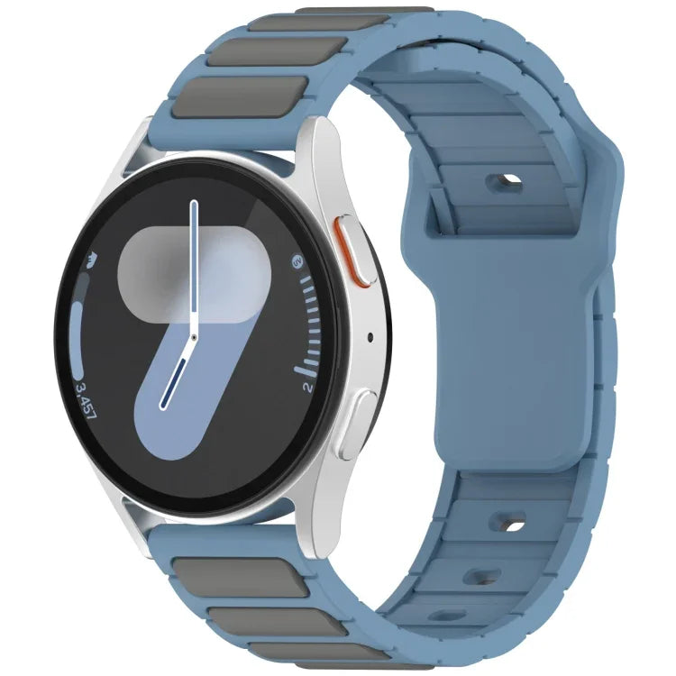 Two Color I-Shaped Silicone Watch Band, For Samsung Galaxy Watch 20mm, For Samsung Galaxy Watch 22mm