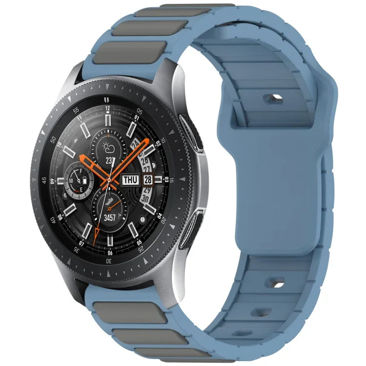 Two Color I-Shaped Silicone Watch Band, For Samsung Galaxy Watch 20mm, For Samsung Galaxy Watch 22mm