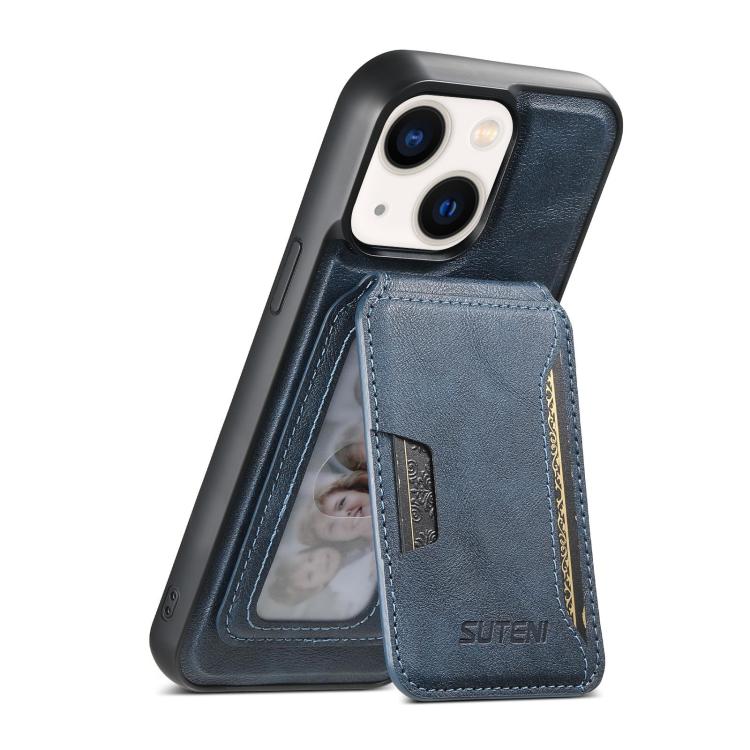 Suteni M3 Card Bag MagSafe Cowhide Texture Leather Phone Case, For iPhone 13 Pro Max, For iPhone 13 Pro, For iPhone 13, For iPhone 12, For iPhone 12 Pro Max, For iPhone 12 Pro