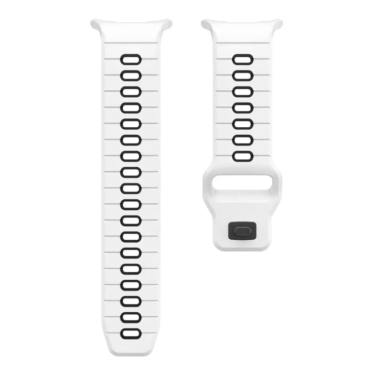Horizontal Stripes Reverse Buckle Silicone Watch Band, For Samsung Galaxy Watch Ultra 47mm / Ultra 2025