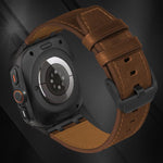 Crazy Horse Leather Watch Band, For Samsung Galaxy Watch Ultra 47mm / Ultra 2025
