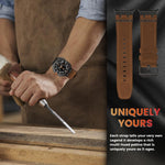 Crazy Horse Leather Watch Band, For Samsung Galaxy Watch Ultra 47mm / Ultra 2025