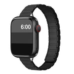 Tri-beads I-shaped Slim Magnetic Silicone Watch Band, For Apple Watch 46mm / 49mm / 45mm / 44mm, For Apple Watch 42mm / 41mm / 40mm / 38mm