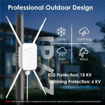WAVLINK WN588HA2 AP Repeater WiFi Signal Booster AC1200 Dual Band WiFi Extender, US Plug, UK Plug, EU Plug, AU Plug