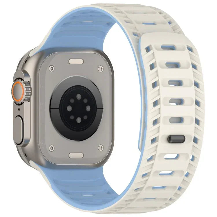 Mountain Armor Magnetic Silicone Watch Band, For Apple Watch 46mm / 49mm / 45mm / 44mm, For Apple Watch 42mm / 41mm / 40mm / 38mm