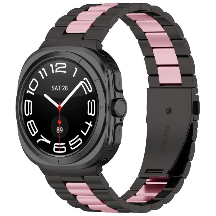 Three Beads Stainless Steel Watch Band with Removal Tool, For Samsung Galaxy Watch8 / Watch8 Classic