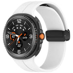 Folding Magnetic Buckle Silicone Watch Band, For Samsung Galaxy Watch8 / Watch8 Classic