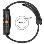 Folding Magnetic Buckle Silicone Watch Band, For Samsung Galaxy Watch8 / Watch8 Classic