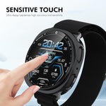 ENKAY Hat-Prince Full Coverage Electroplated Soft TPU Case with Screen Protection, For Samsung Galaxy Watch8 44mm, For Samsung Galaxy Watch8 40mm