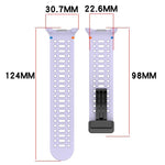Magnetic Black Buckle Breathable Stitched Silicone Watch Band, For Samsung Galaxy Watch8 / Watch8 Classic