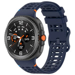 Eight-shaped Buckle Breathable Stitched Silicone Watch Band, For Samsung Galaxy Watch8 / Watch8 Classic