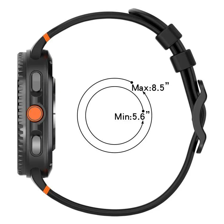 Eight-shaped Buckle Breathable Stitched Silicone Watch Band, For Samsung Galaxy Watch8 / Watch8 Classic