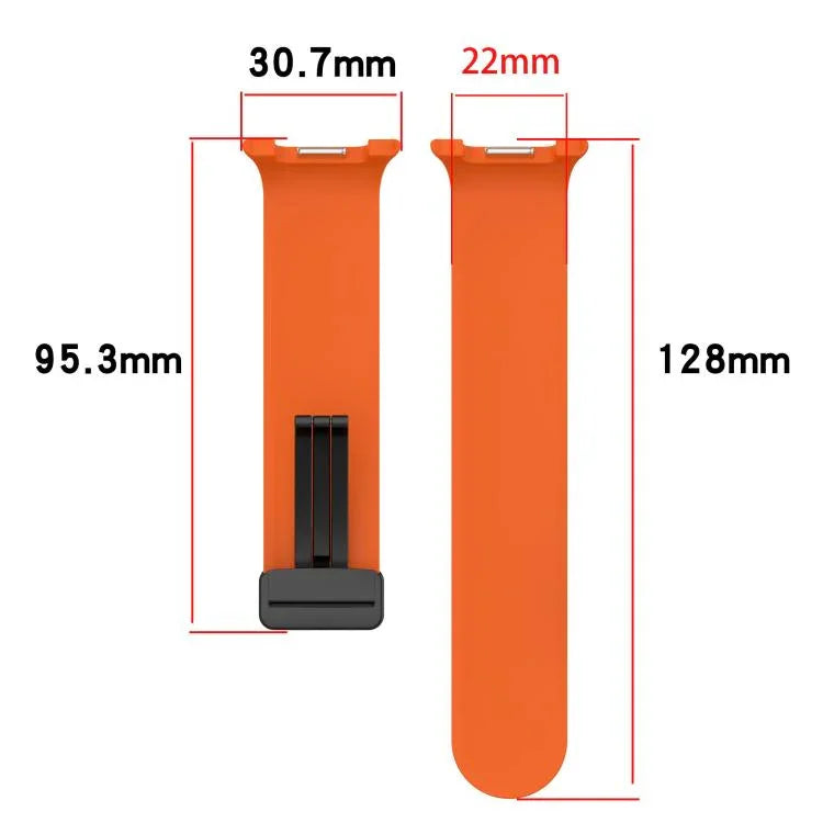 Small Plaid Texture Magnetic Buckle Silicone Watch Band, For Samsung Galaxy Watch8 / Watch8 Classic
