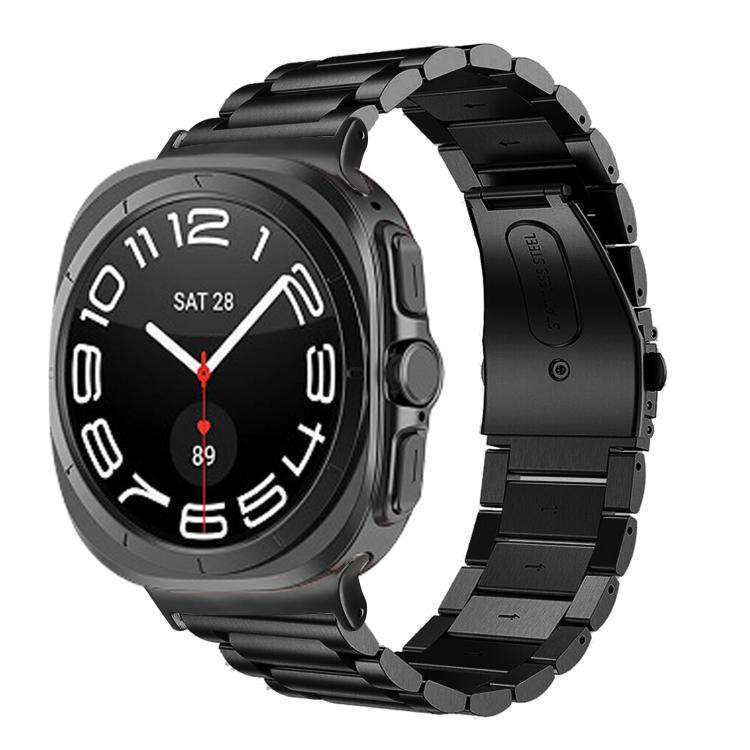 Three Beads Stainless Steel Watch Band, For Samsung Galaxy Watch Ultra 47mm / Ultra 2025