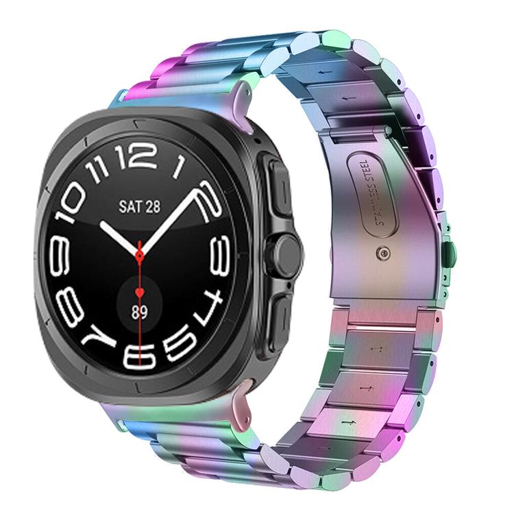 Three Beads Stainless Steel Watch Band, For Samsung Galaxy Watch Ultra 47mm / Ultra 2025