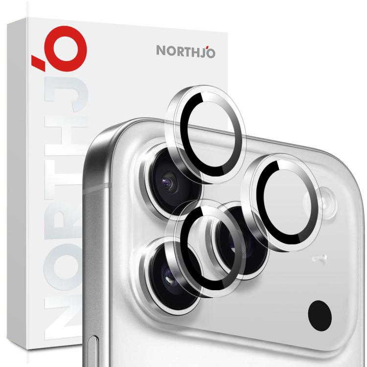 NORTHJO Camera Lens Protector Clear Ring Tempered Glass Film, For iPhone 17 Pro / 17 Pro Max, For iPhone 17, For iPhone Air, For iPhone 16 Pro / 16 Pro Max, For iPhone 16 / 16 Plus, For iPhone 15 Pro / 15 Pro Max, For iPhone 15 / 15 Plus
