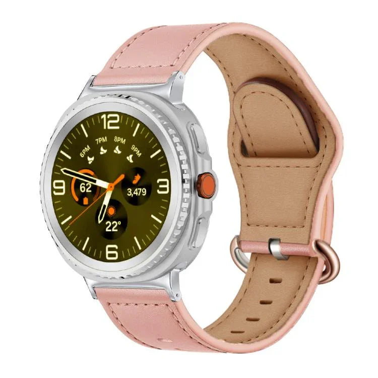 Classic Buckle Genuine Leather Watch Band, For Samsung Galaxy Watch8 / Watch8 Classic
