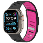 Oblique Buckle Breathable Two-Color Silicone Watch Band, For Apple Watch 46mm / 49mm / 45mm / 44mm