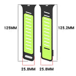 Oblique Buckle Breathable Two-Color Silicone Watch Band, For Apple Watch 46mm / 49mm / 45mm / 44mm