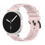 Black Buckle Round Tail Silicone Watch Band, For Samsung Galaxy Watch8 / Watch8 Classic
