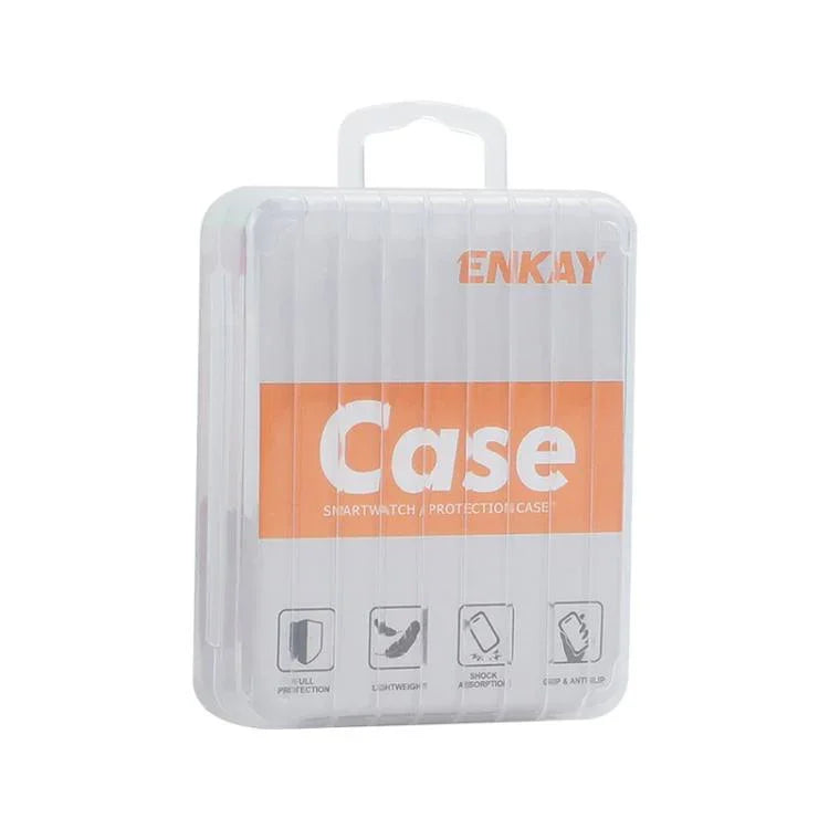 ENKAY Hat-Prince 2 in 1 Electroplated Soft TPU Cover with Full Coverage PMMA Soft Film, For Samsung Galaxy Watch8 Classic 46mm