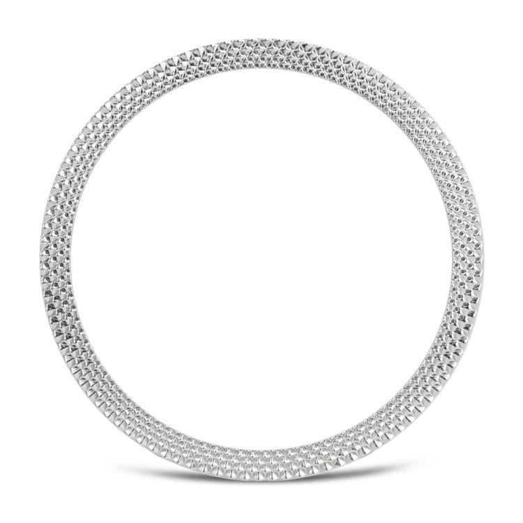 Rhombic Texture Bezel and Solid Color Stitched Silicone Watch Band, For Samsung Galaxy Watch8 44mm, For Samsung Galaxy Watch8 40mm
