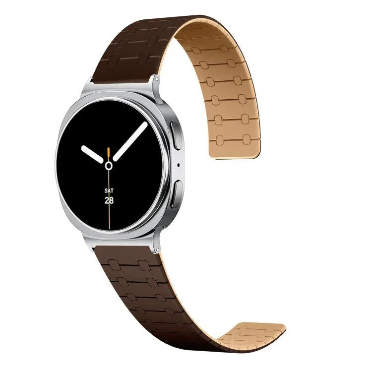 Two Color Loop Magnetic Silicone Watch Band, For Samsung Galaxy Watch8 / Watch8 Classic