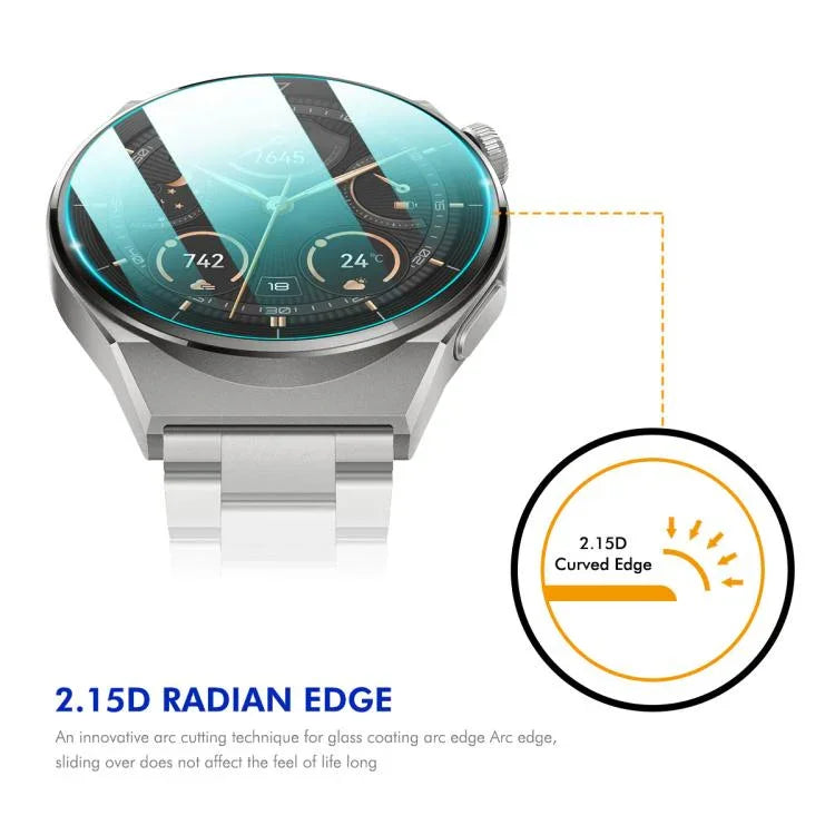 2pcs ENKAY 0.2mm 9H Tempered Glass Screen Protector Watch Film, For Nothing CMF Watch 3 Pro