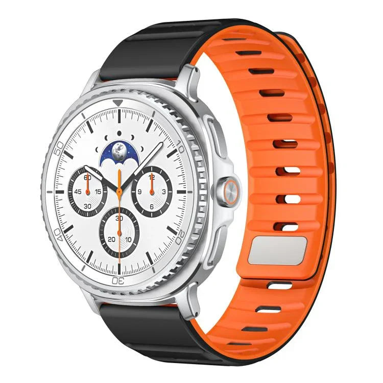 Norman Magnetic Silicone Watch Band, For Samsung Galaxy Watch8 / Watch8 Classic
