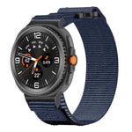 Two Sections Nylon Hook And Loop Fastener Watch Band, For Samsung Galaxy Watch8 / Watch8 Classic