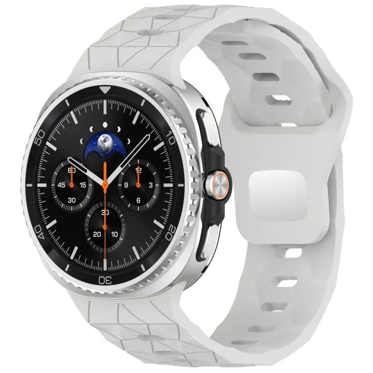 Football Texture Reverse Steel Buckle Silicone Watch Band, For Samsung Galaxy Watch8 / Watch8 Classic