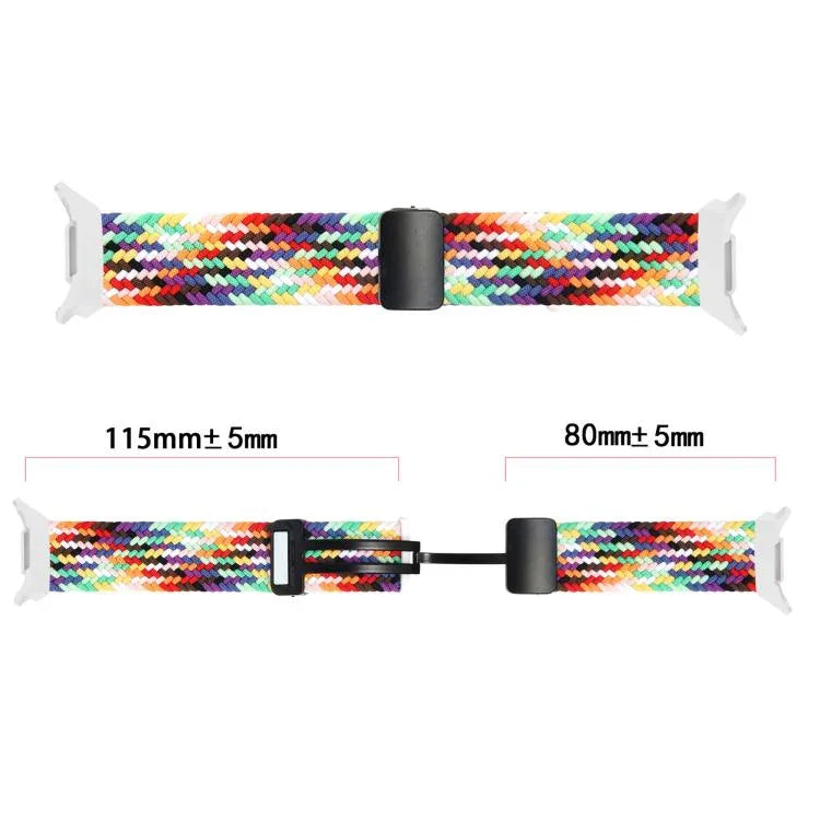 Fold Magnetic Buckle Braided Watch Band, For Samsung Galaxy Watch8 / Watch8 Classic