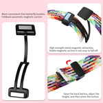 Fold Magnetic Buckle Braided Watch Band, For Samsung Galaxy Watch8 / Watch8 Classic