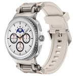 Explorer Metal Connector Silicone Watch Band, For Samsung Galaxy Watch8 / Watch8 Classic