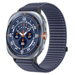 Woven Nylon Hook And Loop Fastener Metal Interface Watch Band, For Samsung Galaxy Watch Ultra 47mm / Ultra 2025