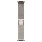 Metal Clasp Coarse Mesh Milan Stainless Steel Watch Band, For Apple Watch 46mm / 49mm / 45mm / 44mm
