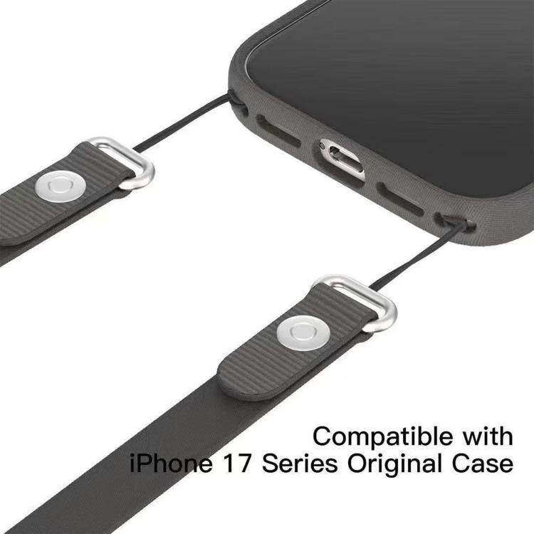 Crossbody Imitation Nylon Magnetic Liquid Pop-Up Animation Liquid Silicone Phone Case, For iPhone 17 Pro Max, For iPhone 17 Pro, For iPhone 17