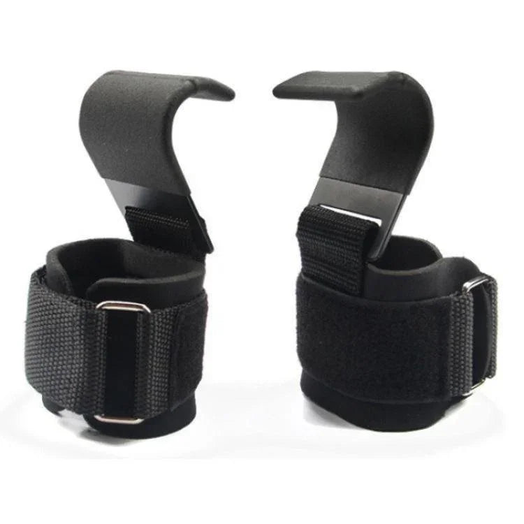 1 Pair Fitness Steel Plate Assist Hook Wristband