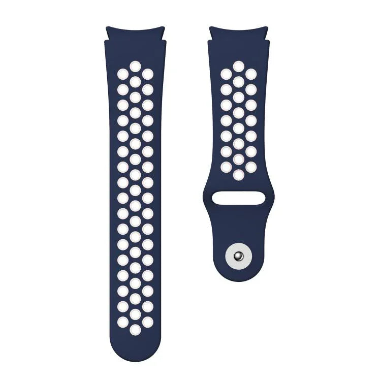 Two Color Reverse Buckle Silicone Watch Band, For Samsung Galaxy Watch FE / 7 / 6 / 5 / 4