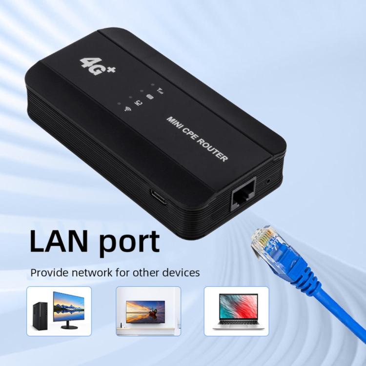 M10-LW With RJ45 Port WPS Function SIM Card Slot WIFI6 Portable 4G Router WiFi Hotspot American version, M10-LW
