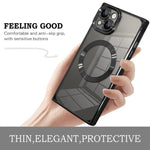 Right Angle Square Electroplated CD Pattern TPU MagSafe Phone Case, For iPhone 14 Plus, For iPhone 14, For iPhone 14 Pro, For iPhone 14 Pro Max, For iPhone 13 Pro Max, For iPhone 13 Pro