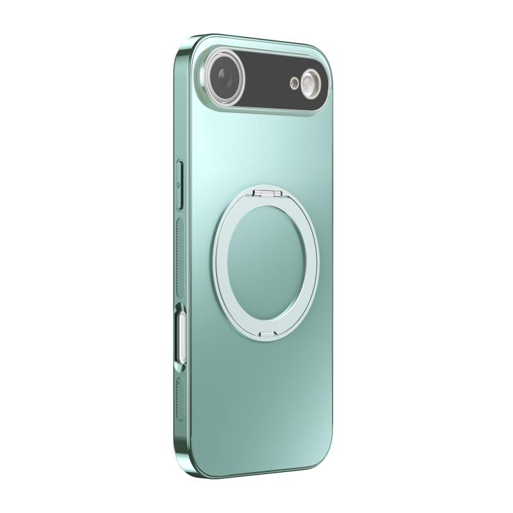 360 Degree Rotating Holder MagSafe Electroplated Phone Case with Lens Cover, For iPhone 17 Pro Max, For iPhone 17 Pro, For iPhone 17, For iPhone Air, For iPhone 16 Pro Max, For iPhone 16 Pro