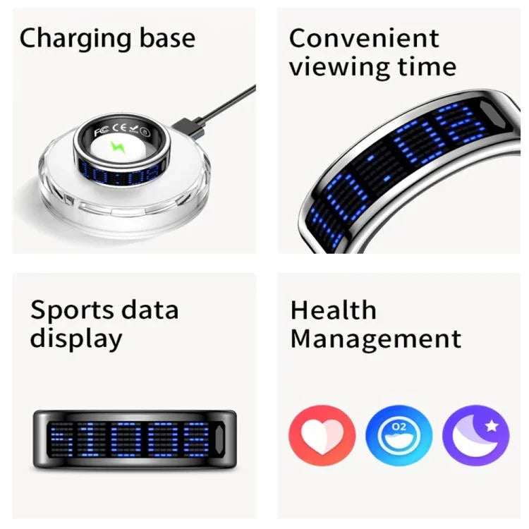 SR16 SIZE 13 Smart Ring, Support Heart Rate / Blood Oxygen / Sleep Monitoring / Multiple Sports Modes
