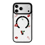 Christmas Series Strong Magnetic Painted Black Edge Phone Case, For iPhone 17 Pro Max, For iPhone 17 Pro, For iPhone 17