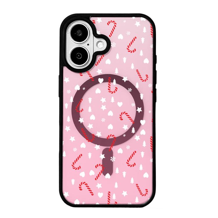 Christmas Series Strong Magnetic Painted Black Edge Phone Case, For iPhone 17 Pro Max, For iPhone 17 Pro, For iPhone 17
