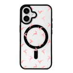 Christmas Series Strong Magnetic Painted Black Edge Phone Case, For iPhone 17 Pro Max, For iPhone 17 Pro, For iPhone 17