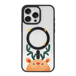 Christmas Series Strong Magnetic Painted Black Edge Phone Case, For  iPhone 15 Pro Max, For  iPhone 15 Pro
