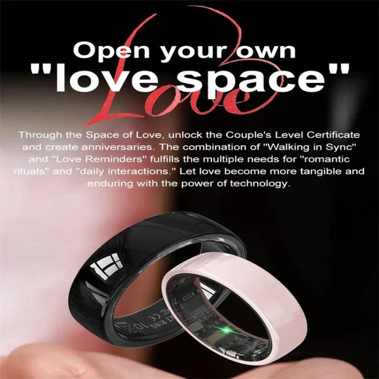 R12 SIZE 13 Smart Ring, Support Heart Rate / Blood Oxygen / Sleep Monitoring / Female Health